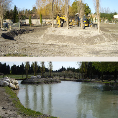 Terrassement - création d'espace naturels