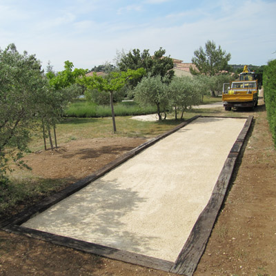 terrassement - Aménagement de terrain de pétanque